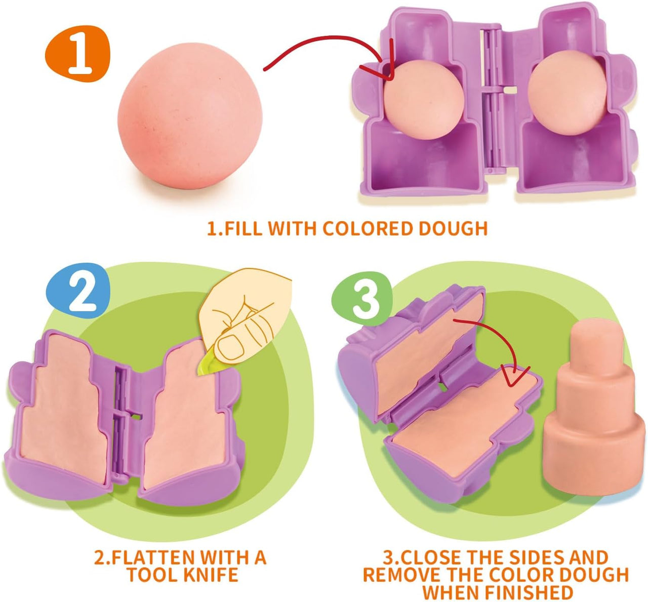 Sweet Cake Colorful Dough Play Set With Molds