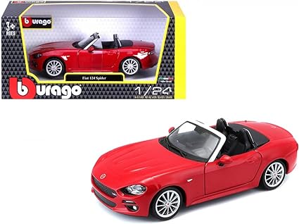 Bburago 1:24 Diecast Fiat 124 Spider Model