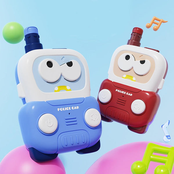 2Pcs Portable Police Car Intercom For Kids