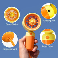 Rechargeable Cartoon Turbine Cooling Fan - Assortment