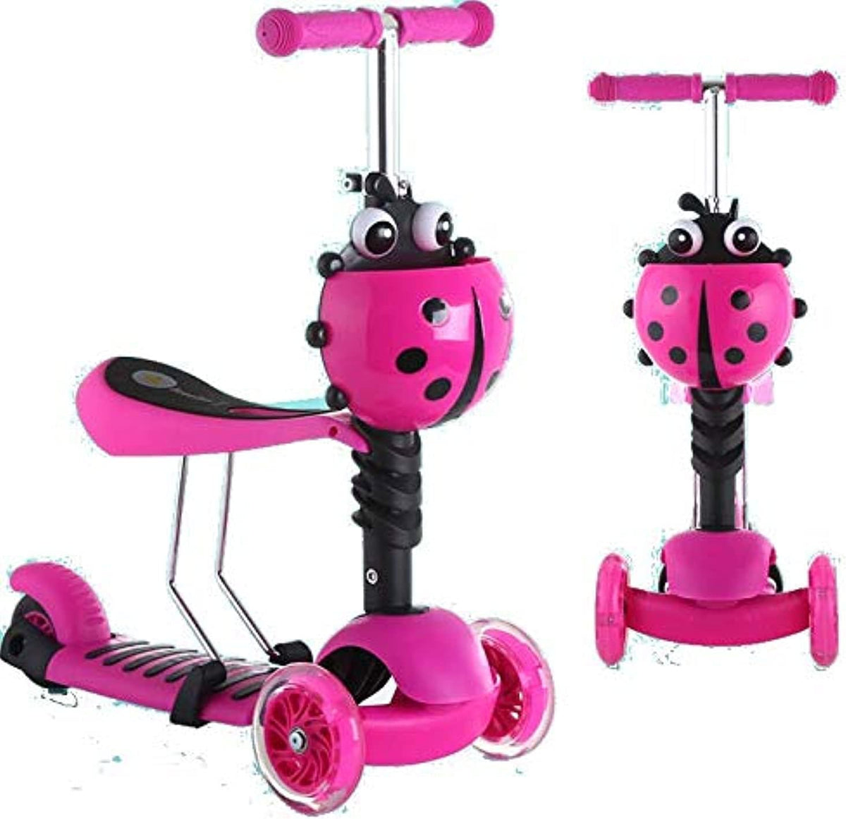 Adjustable Height Balance Scooter - Pink