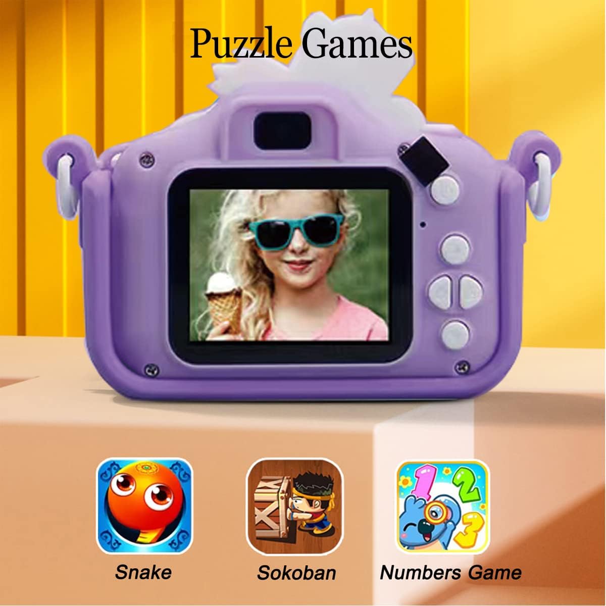 Mini Unicorn HD Digital Camera With Silicon Case