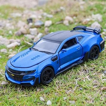 1:32 Diecast Chevrolet Camaro With Acrylic Display Box - Blue