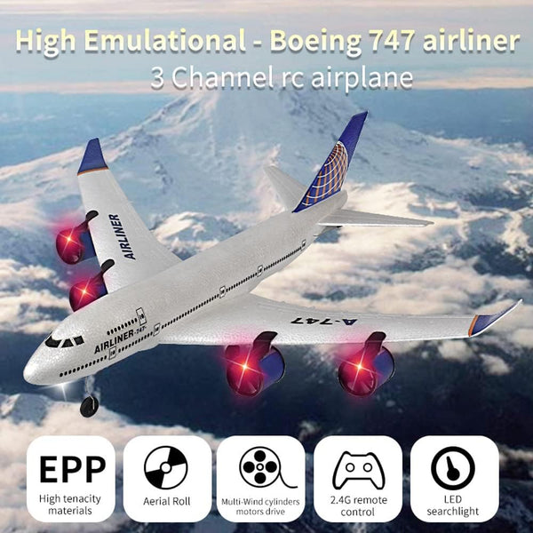 2.4GHz RC Thermocol A-747 Airplane Model