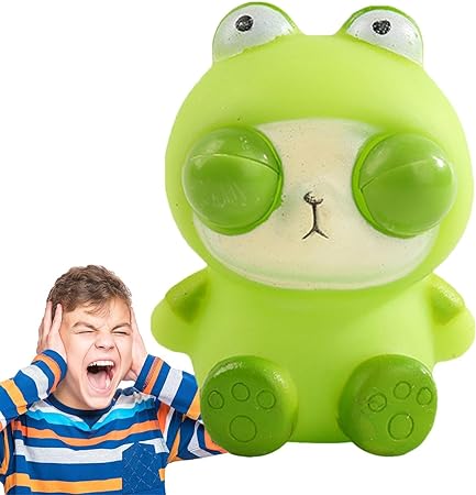 1Pc Squishy Animal Popping Eyes Toy - Assortment