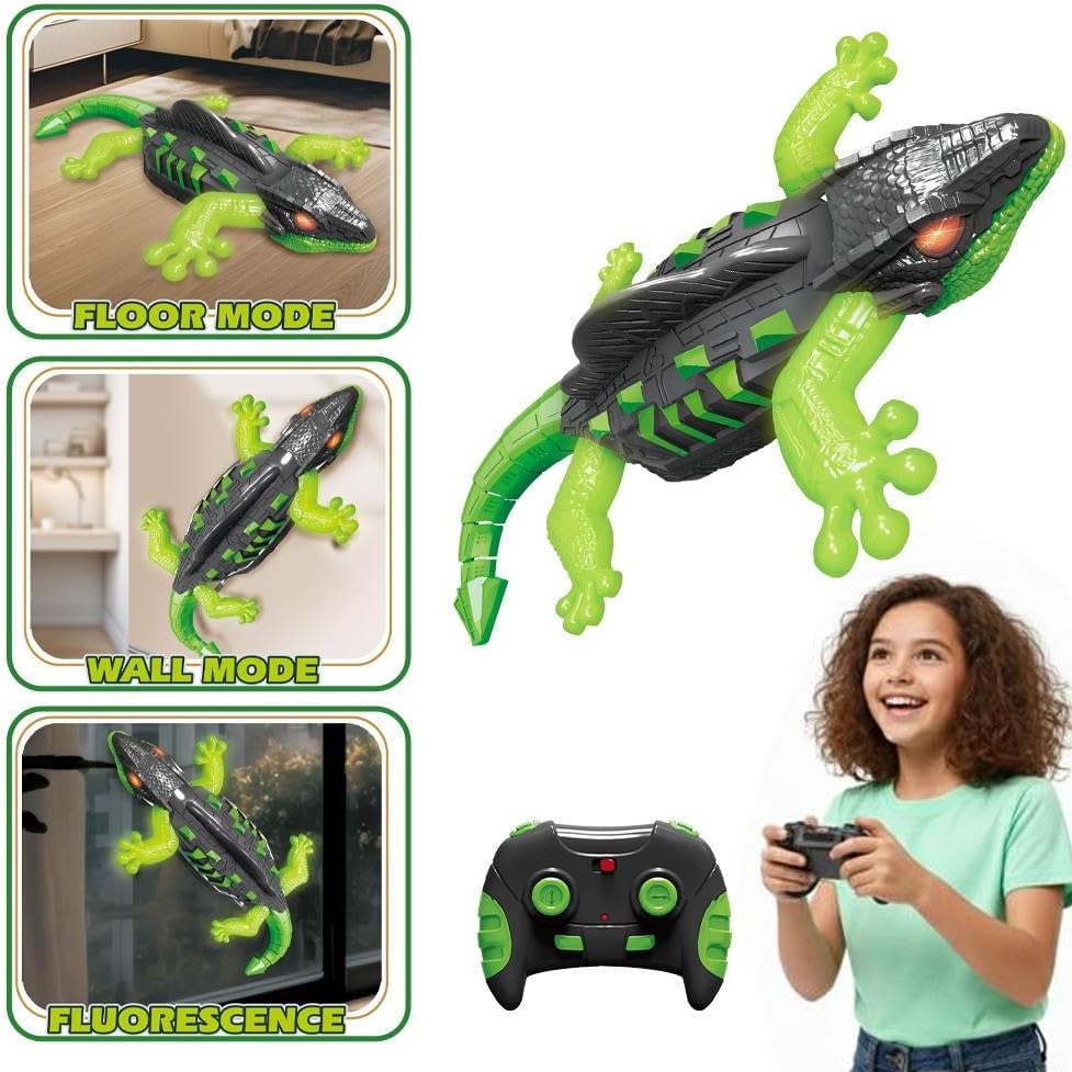Remote Control Multi-functional Wall Climbing Lizard With Lights