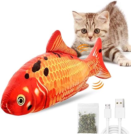 Rechargeable Vibrating Stuff Fish With USB Cable