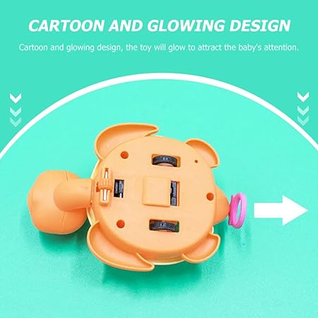 1Pc Cute Turtle Pull Toy With Lights