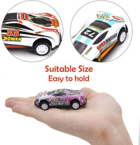6Pcs Mini Inertial Cars With Road Map - Assortment