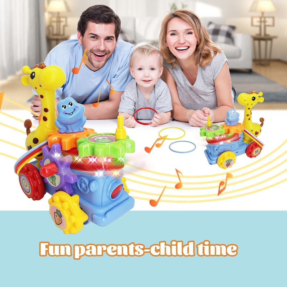 Musical Giraffe Ring Toss Game