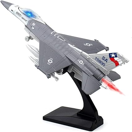 Diecast F-16 Pullback Airplane Model With Light & Sound