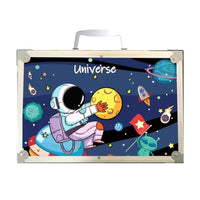 145Pcs Premium Space Themed Kids Painting Kit Briefcase