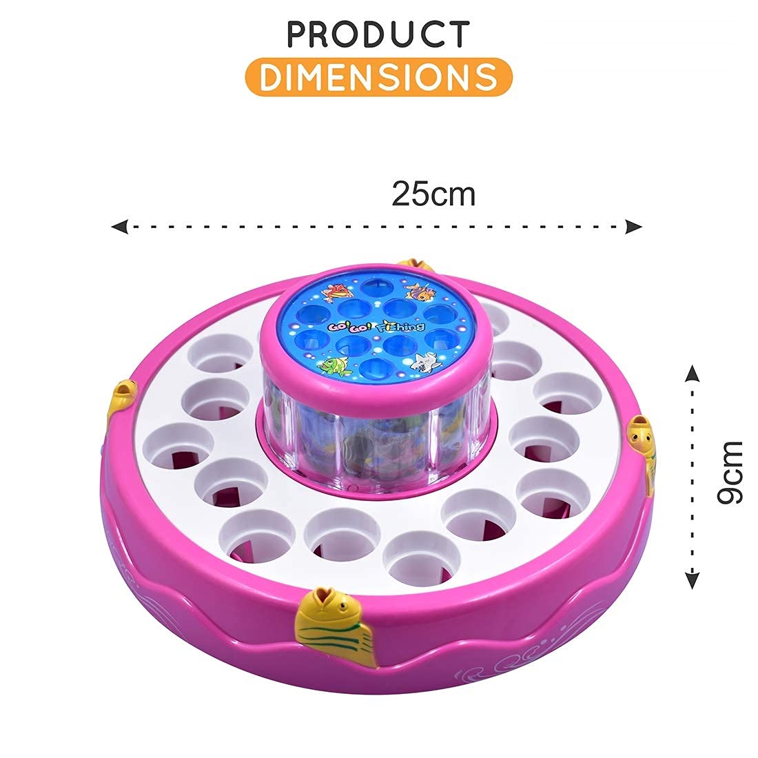 Electric Musical Two Pond Rotation Fishing Game