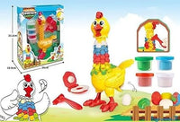 Kids Fun Feather Chicken Play Dough Set