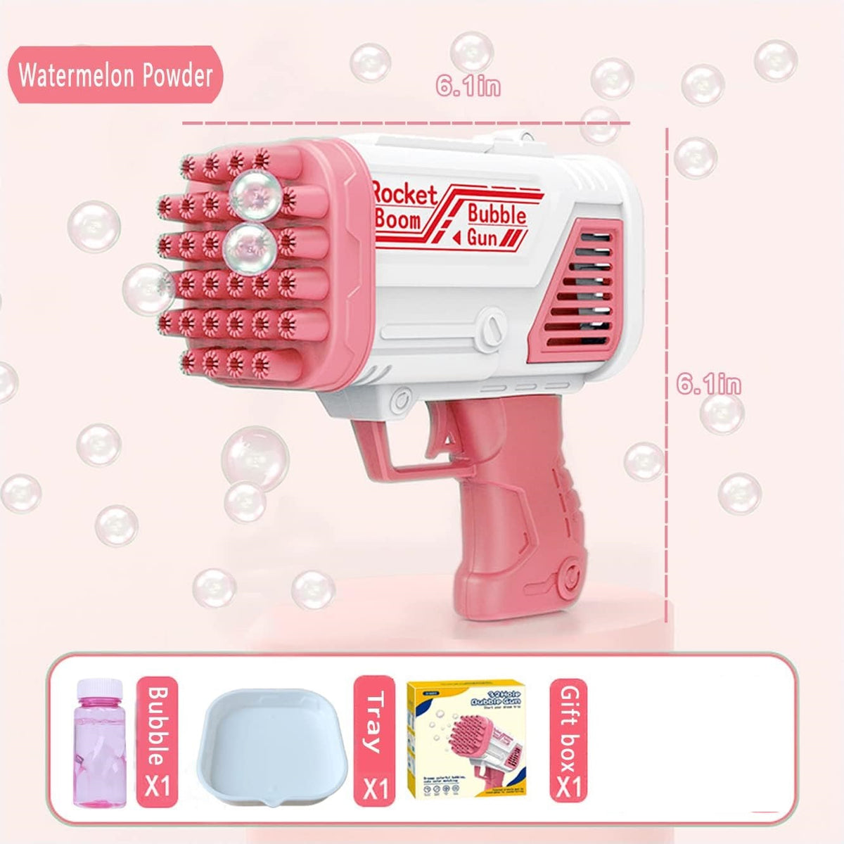 32 Hole Rocket Boom Bubble Gun