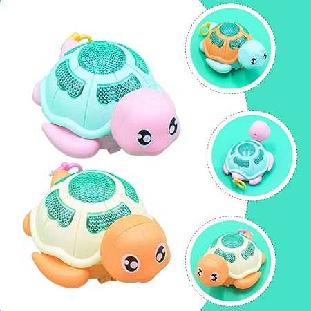 1Pc Cute Turtle Pull Toy With Lights