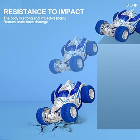 1Pc Double-Sided Inertial Stunt Car