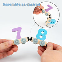 Wooden Number Digital Train With Engine 0-10
