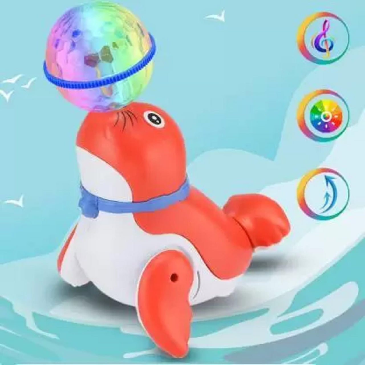 Ball Spinning Stunt Dancing & Musical Seal