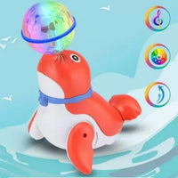 Ball Spinning Stunt Dancing & Musical Seal