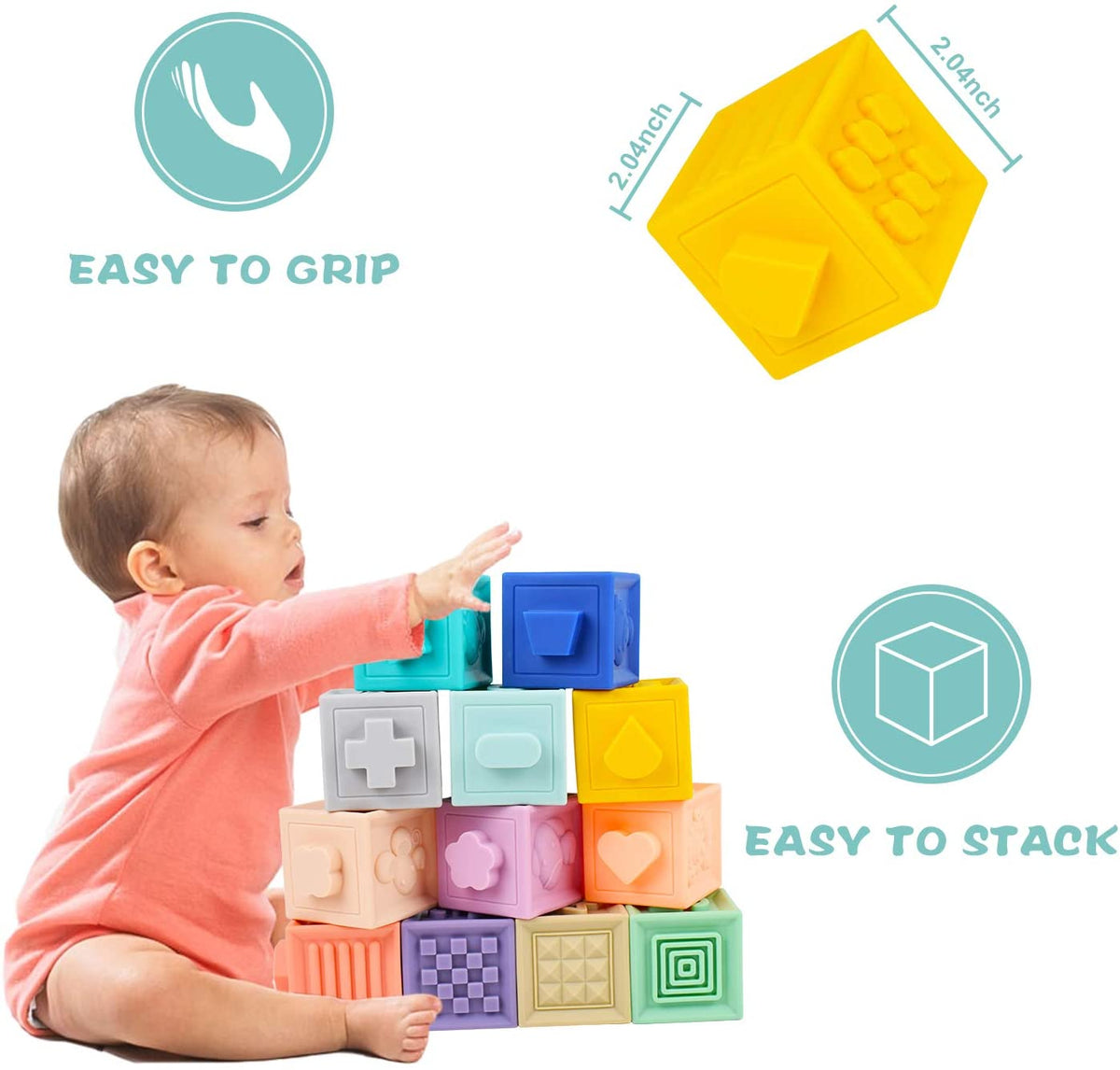 Soft Educational Infant Building Blocks