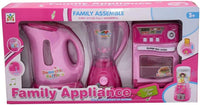 Realistic Family Kitchen Appliances Set For Kids