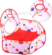 3in1 Foldable Tunnel Tent House - Red