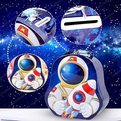 Astronaut Themed Kids Coin Saving Box