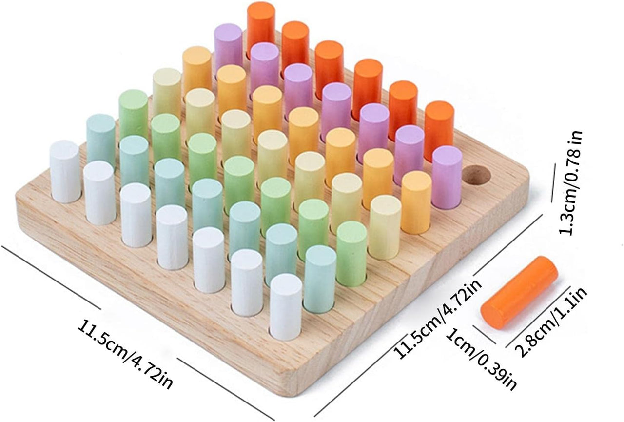 Wooden Montessori Counting Sticks Board