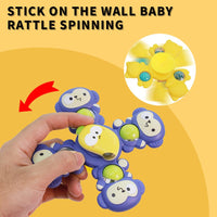 3Pcs Animal Shape Baby Spinning Rattles