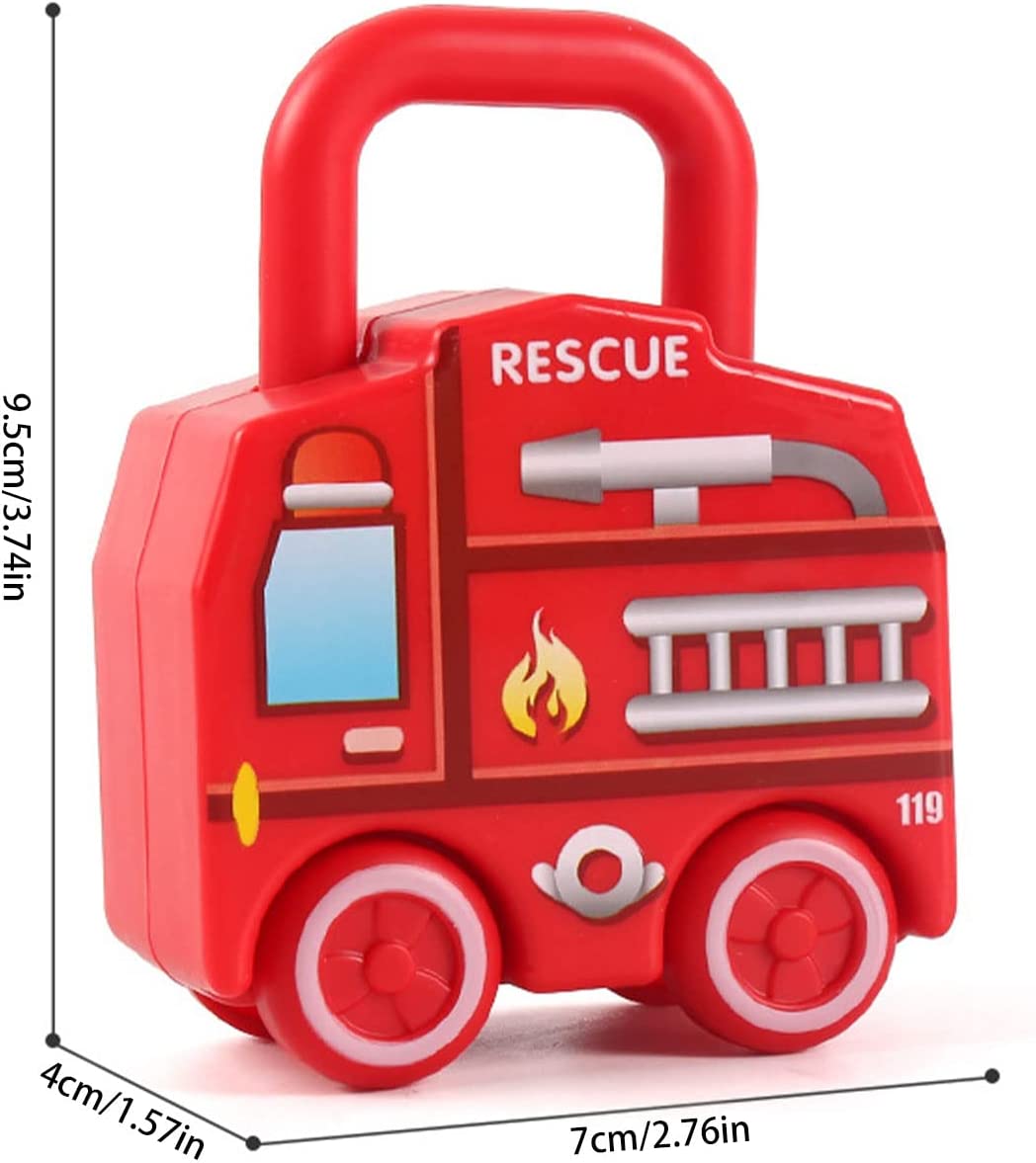 6Pcs Unlock Cars Push Toy with Keys