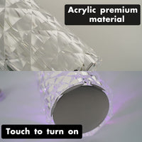 Crystal Table Lamp-USB Charging & Touchable