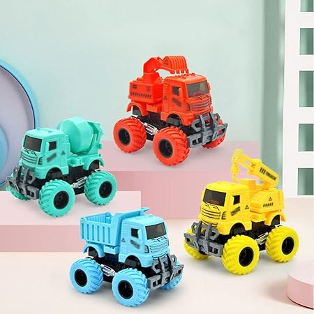 1Pc ABS Inertial Engineering Stunt Truck - Assortment