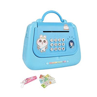 Girls Handbag Design Piggy Bank - Blue