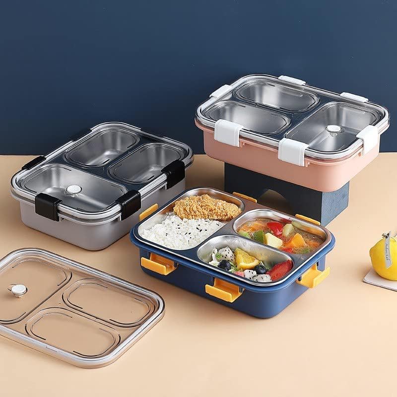 Stainless Steel Lunch Box With Spoon & Chopsticks