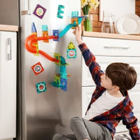 81Pcs Light Magnetic Marble Run Block Set