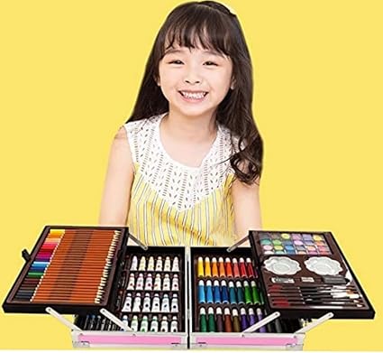 145Pcs Premium Unicorn Themed Kids Painting Kit Briefcase