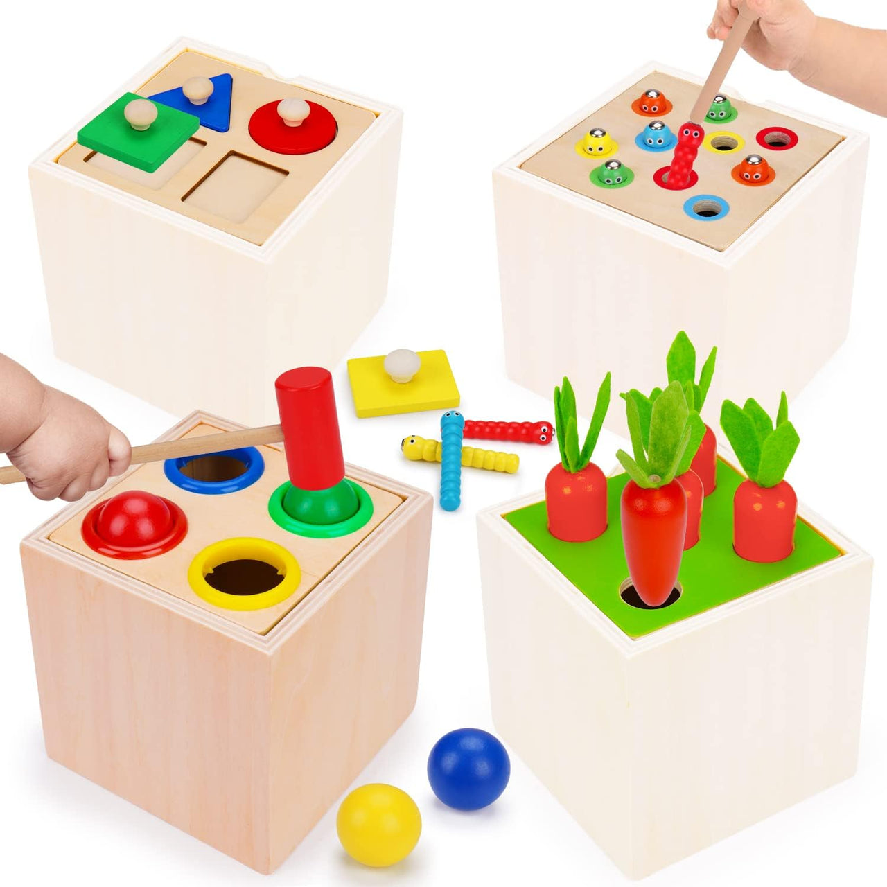 5in1 Wooden Montessori Educational Toy