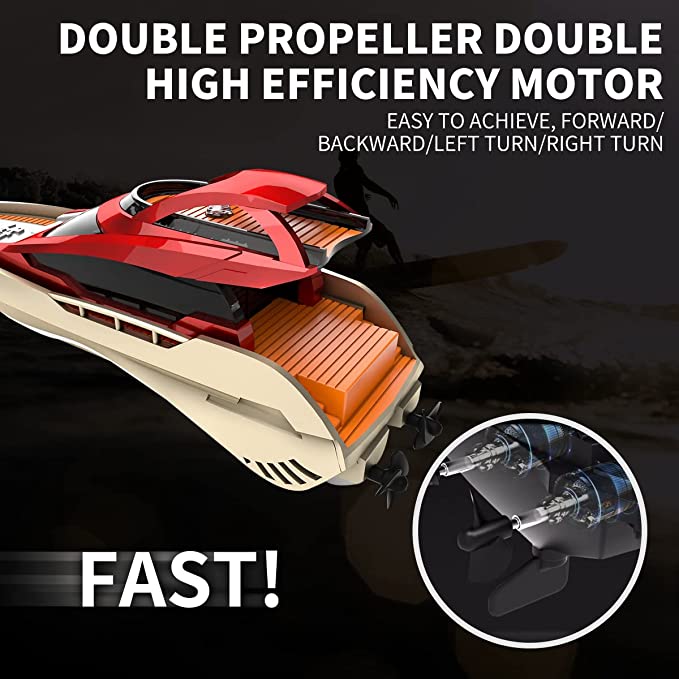 Mini Fast RC Boat/Yacht with LED