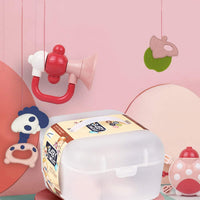 10Pcs Baby Rattles & Teethers Set With Storage Box