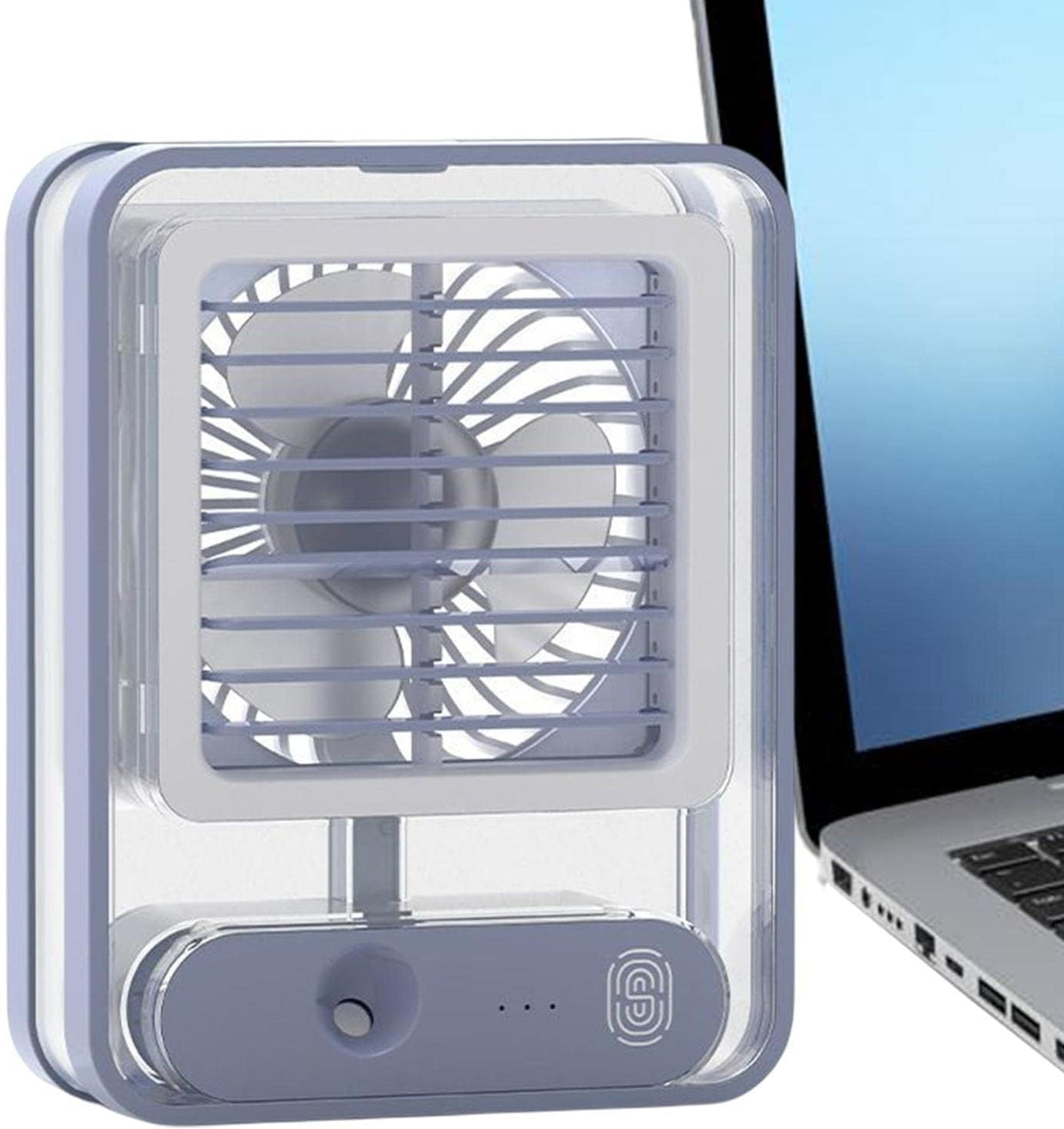 Transparent Spray & Light Air Conditioning Table Fan