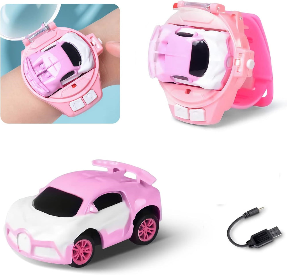 Pink Mini Alloy Watch Remote Control Car