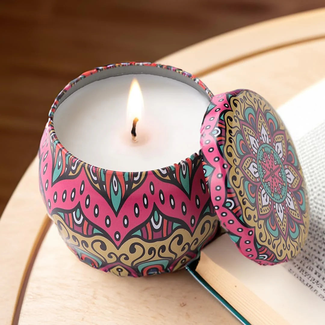 1Pc Home Aroma Scented Candle - Assortment