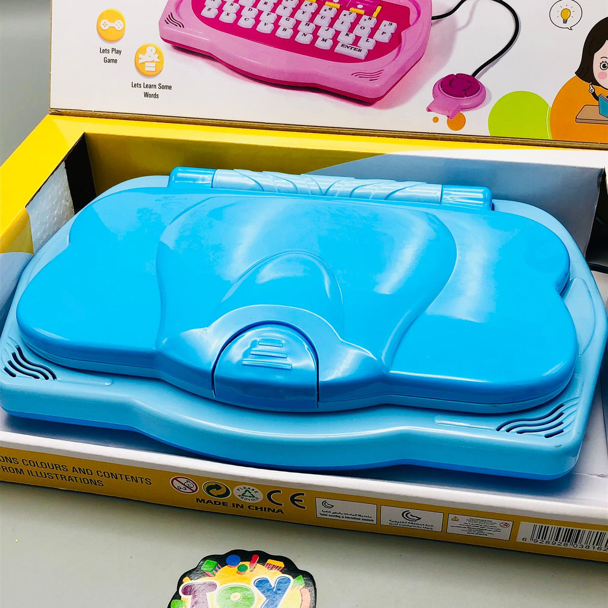 20 Activities Kids Intellectual Mouse Control Laptop - Blue