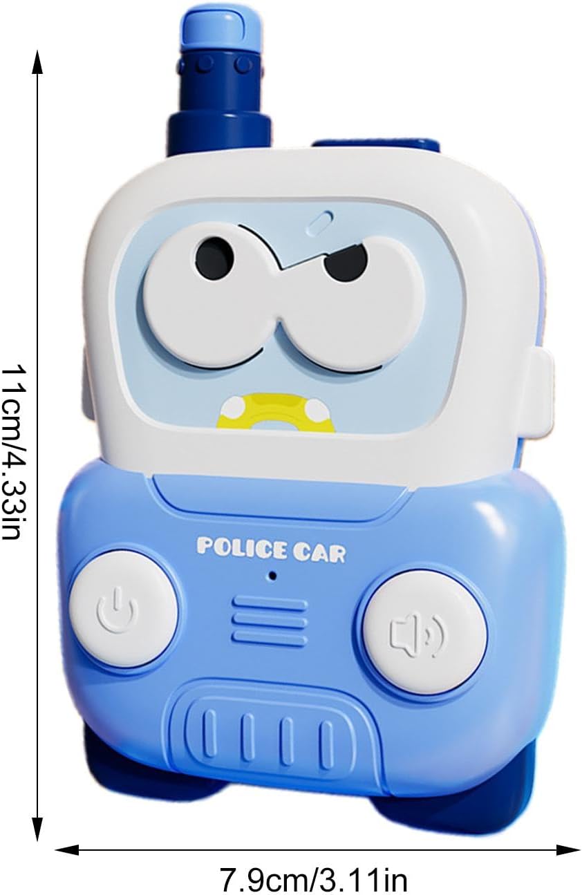 2Pcs Portable Police Car Intercom For Kids