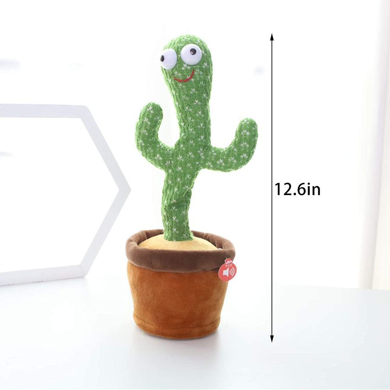 Rechargeable Cute Dancing and Talking Cactus - Large