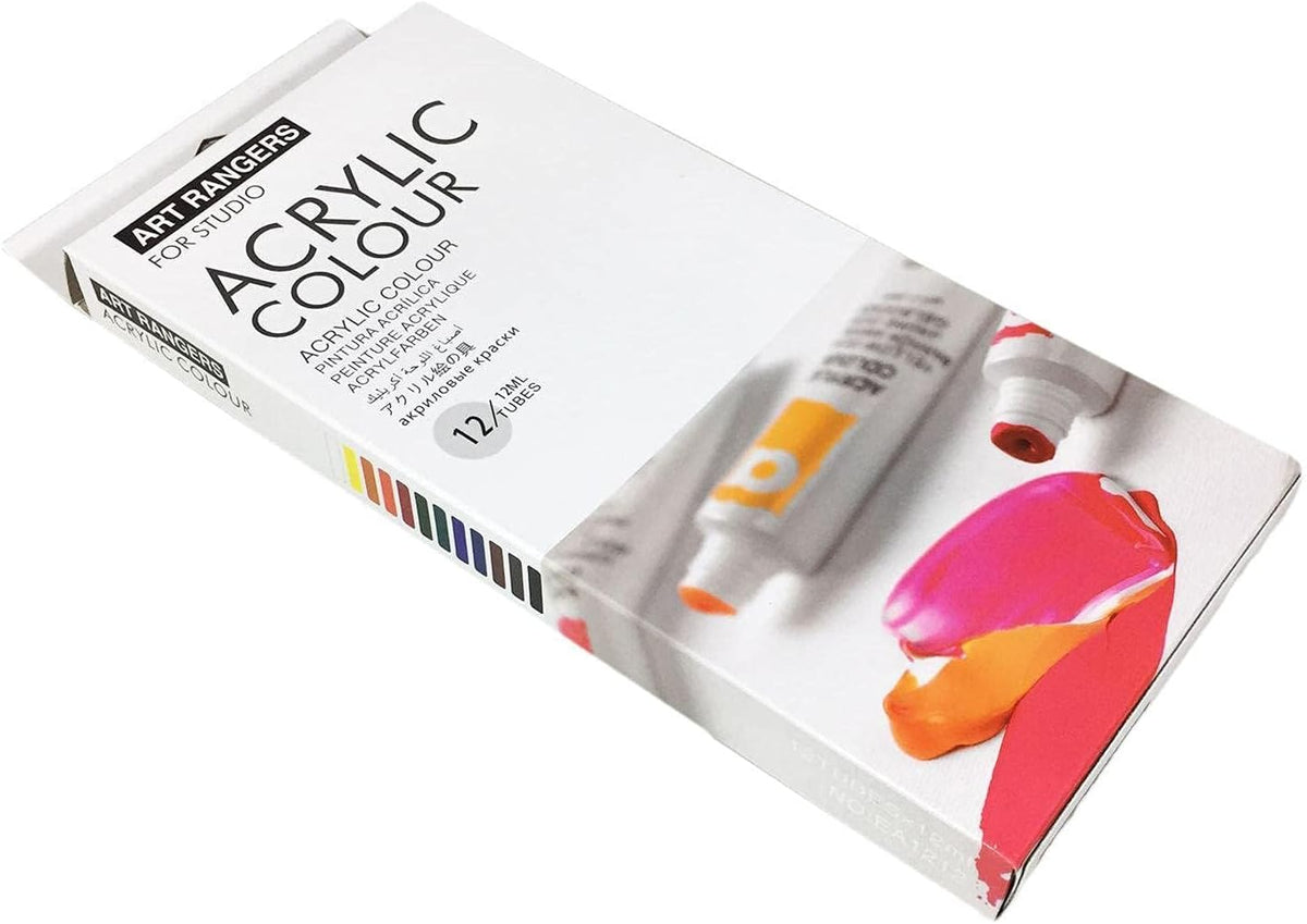 12Pcs Art Rangers Acrylic Colour Tubes