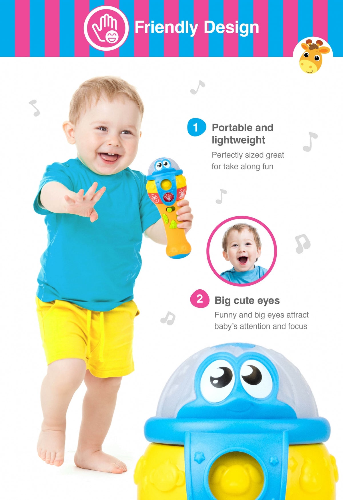 WinFun Lights 'N Sounds Mic For Kids