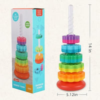 Montessori Rainbow Stacking Tower