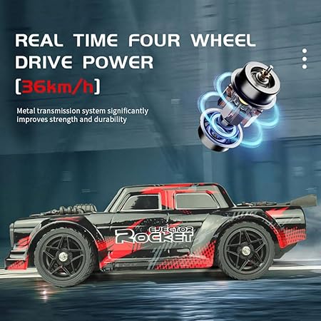 1:16 RC 36Km/h 4WD Ejector Rocket Spray Car